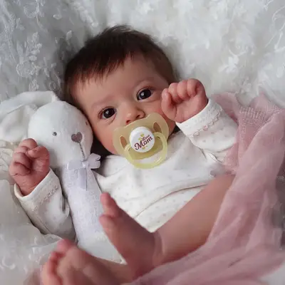 Heartbeat Coos & Breath 18" Reborn Baby Girl Doll with Lifelike Nature Breathing