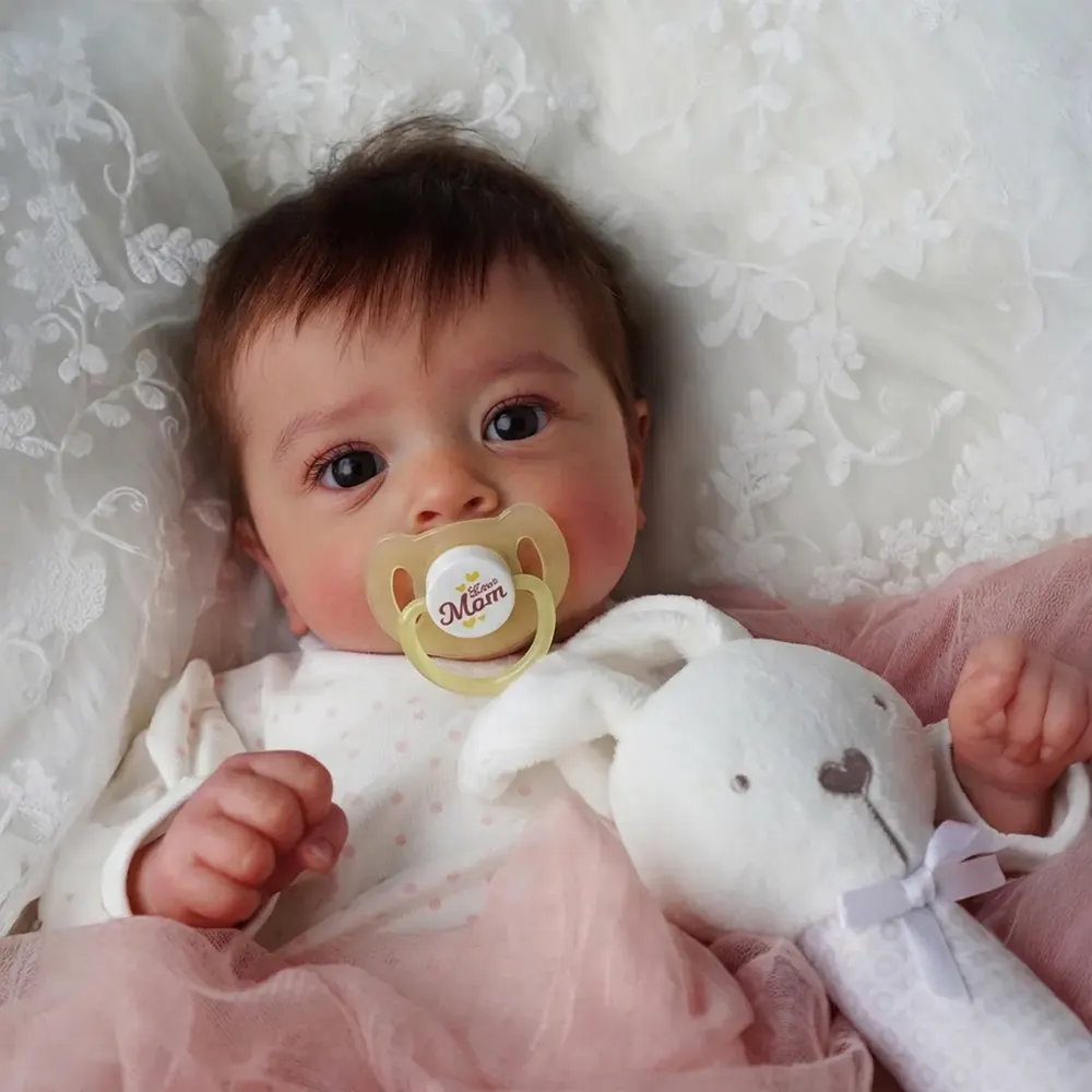 Heartbeat Coos & Breath 18" Reborn Baby Girl Doll with Lifelike Nature Breathing, photograph 3