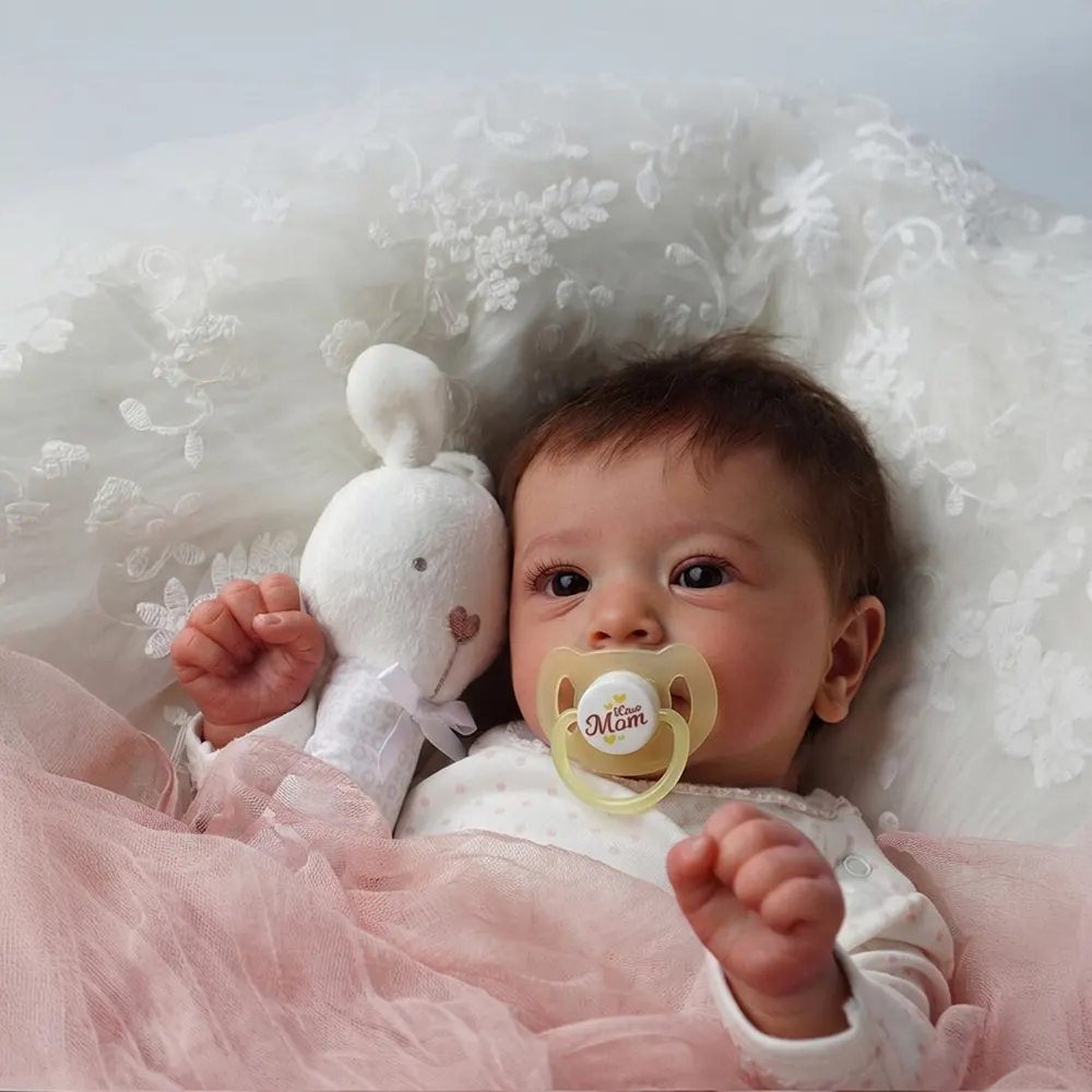 Heartbeat Coos & Breath 18" Reborn Baby Girl Doll with Lifelike Nature Breathing, photograph 5