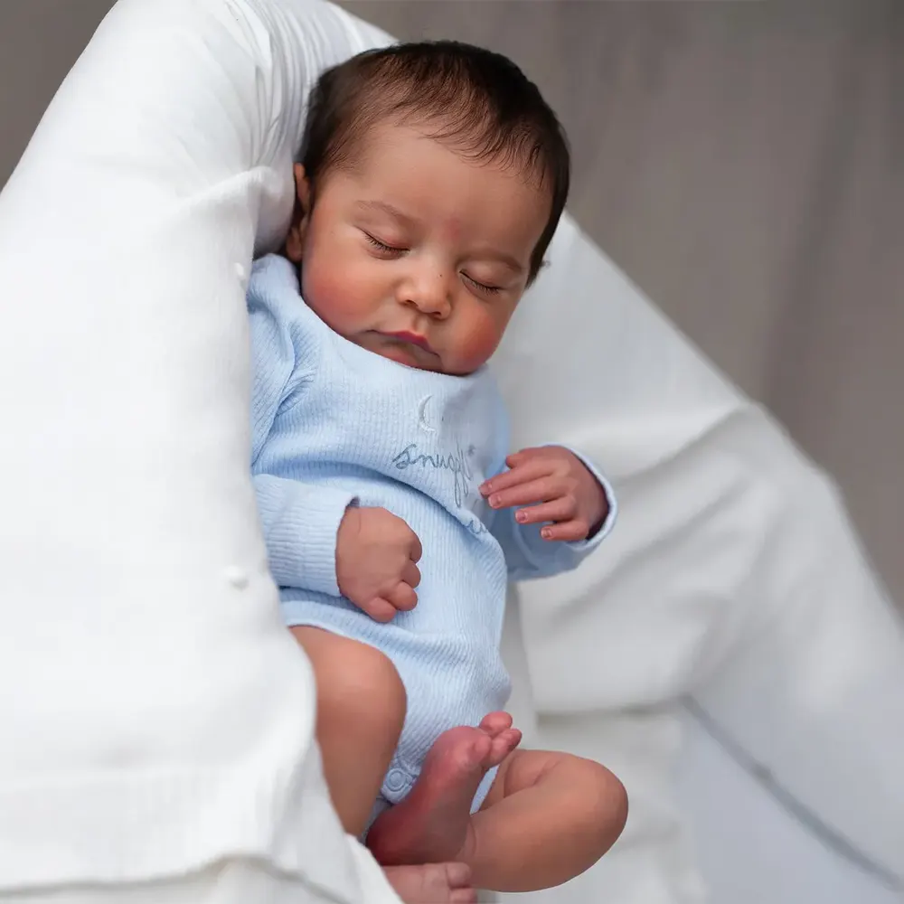 Heartbeat Coos & Breath 20" Reborn Baby Boy Doll with Velvety-Soft Cloth Body, photograph 4