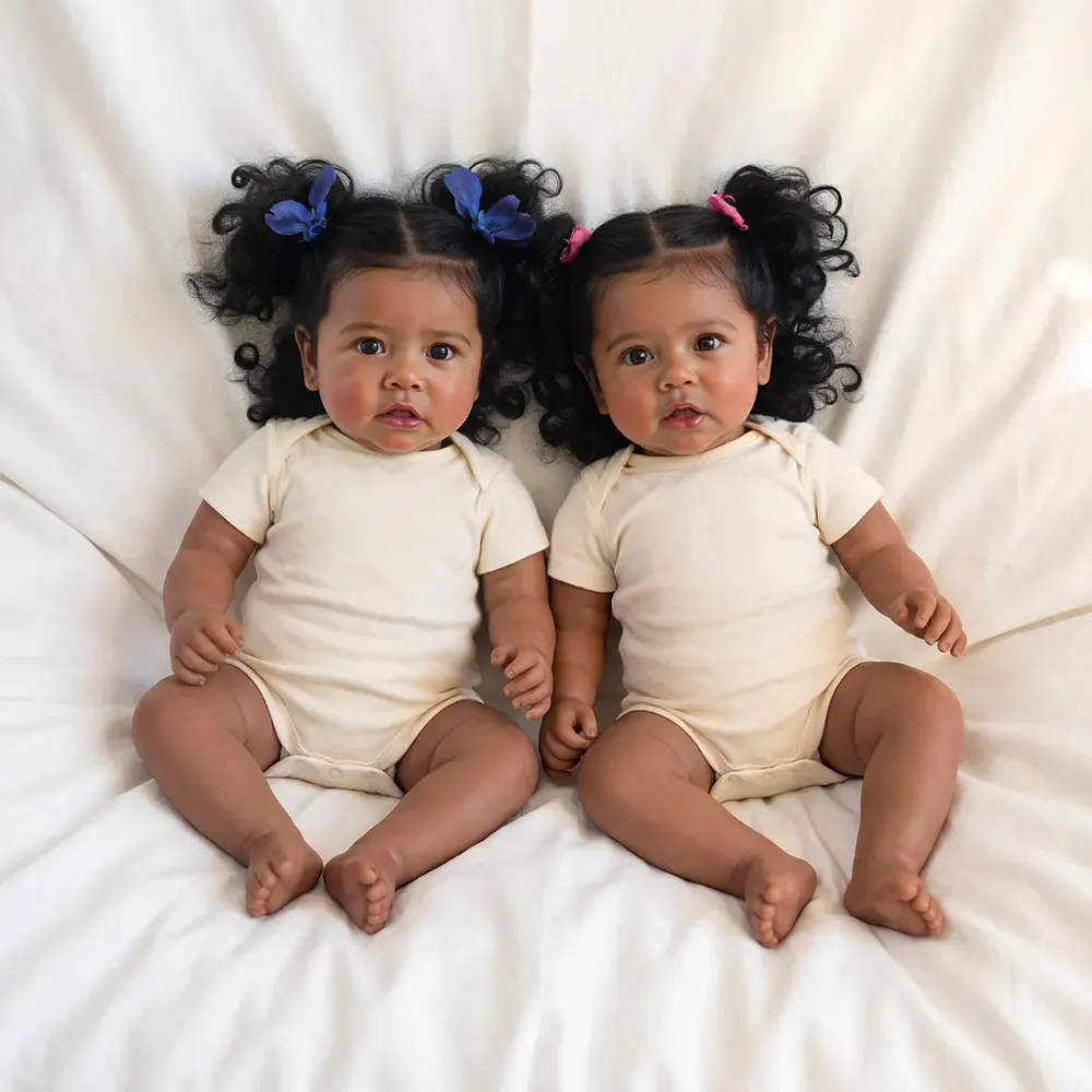 Heartbeat Coos & Breath 20" Reborn Baby Doll with African American Skin Tone, photograph 4