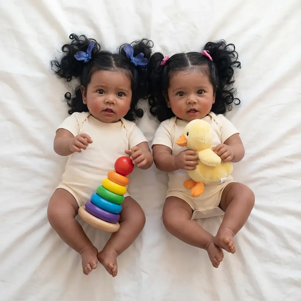 Heartbeat Coos & Breath 20" Reborn Baby Doll with African American Skin Tone, photograph 6