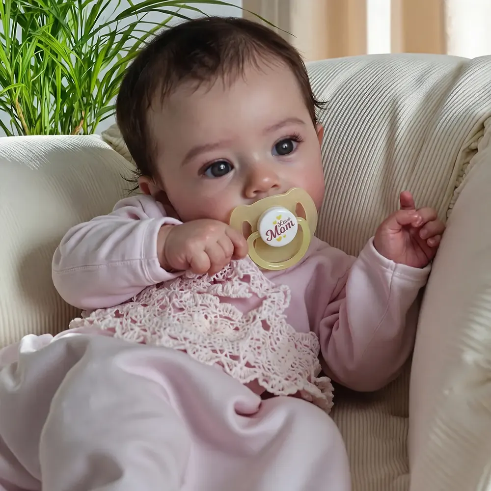 Heartbeat & Sound 18" Lifelike Reborn Baby Toddler Girl Grema Has Realistic Skin, photograph 2