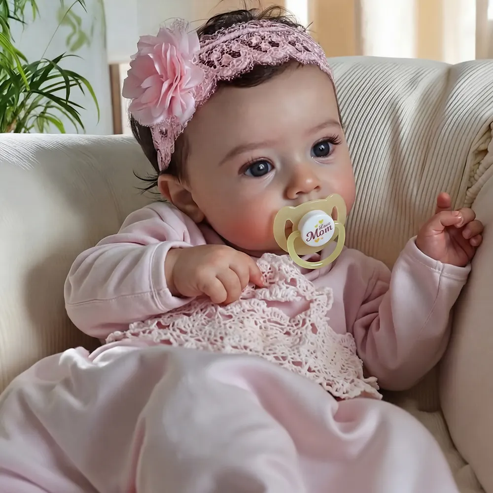 Heartbeat & Sound 18" Lifelike Reborn Baby Toddler Girl Grema Has Realistic Skin, photograph 5