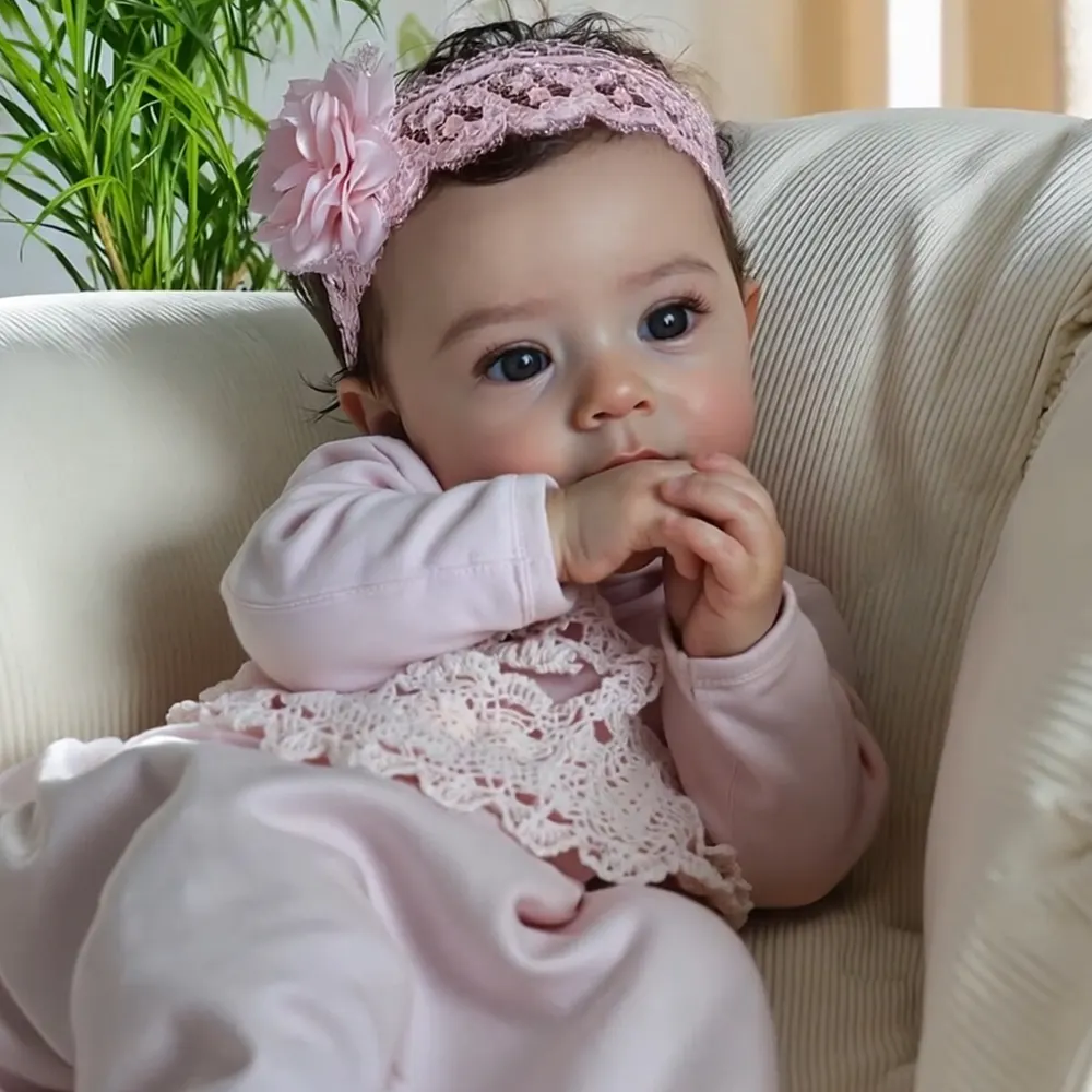 Heartbeat & Sound 18" Lifelike Reborn Baby Toddler Girl Grema Has Realistic Skin, photograph 6