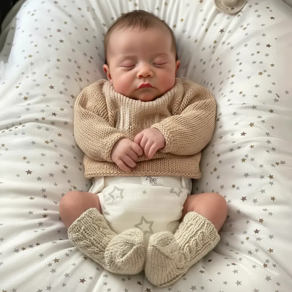 Heartbeat & Sound 20" Adorable Lifelike Reborn Lover Newborn Weighted Baby Doll Boy, photograph 5