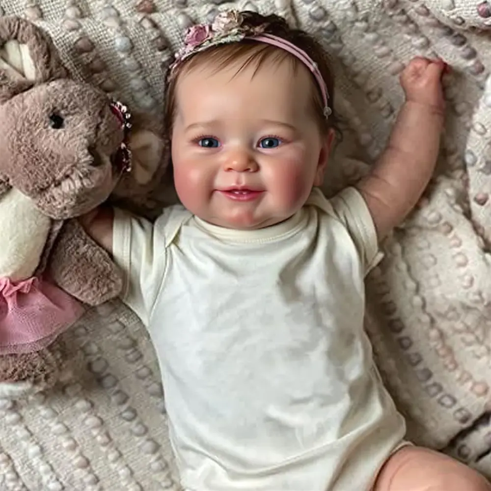 Heartbeat & Sound 20" Awake Handmade Reborn Baby Doll Realistic Reborn Baby, photograph 2