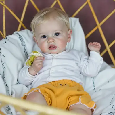 Heartbeat & Sound 20" Reborn Baby Boy Doll with Rosy-Cheeked Cute Face