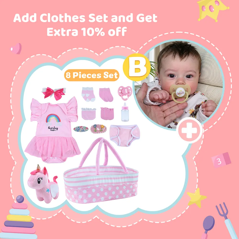 Heartbeat Sound and Breath 18" Cloth Body Reborn Baby Newborn Girl Awake Doll, photograph 5