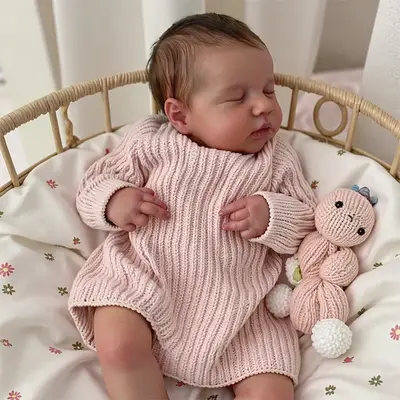 20" Handmade Lifelike Reborn Newborn Baby Sleeping Girl Named Dolishy