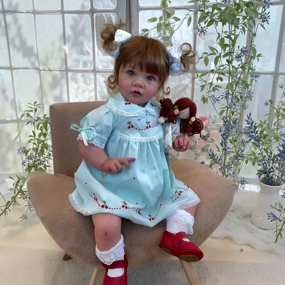 Heartbeat & Sound 20" Handmade Toddler Reborn Baby Doll Girl with Smooth Skin, photograph 4