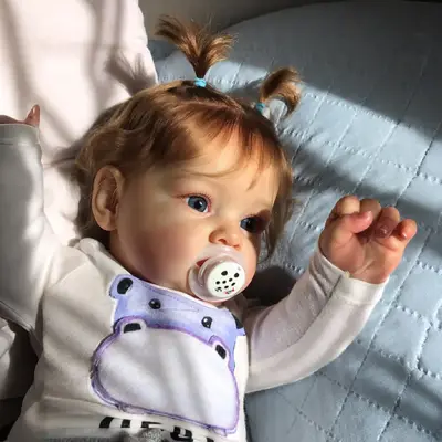 Interactive Reborn Baby Doll Girl 20" Lifelike – Blinking & Breathing – Cyrene