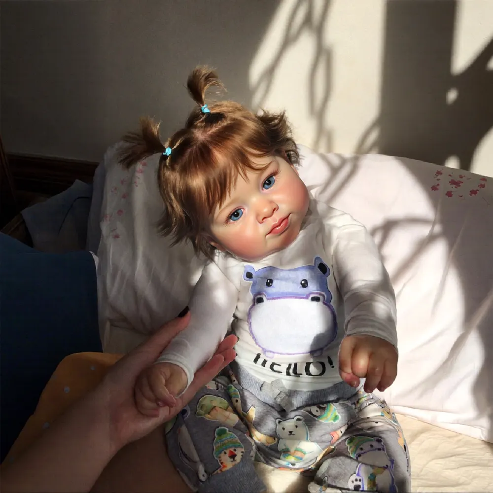 Interactive Reborn Baby Doll Girl 20" Lifelike – Blinking & Breathing – Cyrene, photograph 3