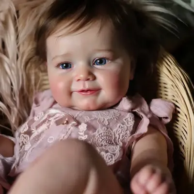 Interactive Reborn Baby Doll Girl 20" Lifelike, Blinking & Breathing, Ismeria