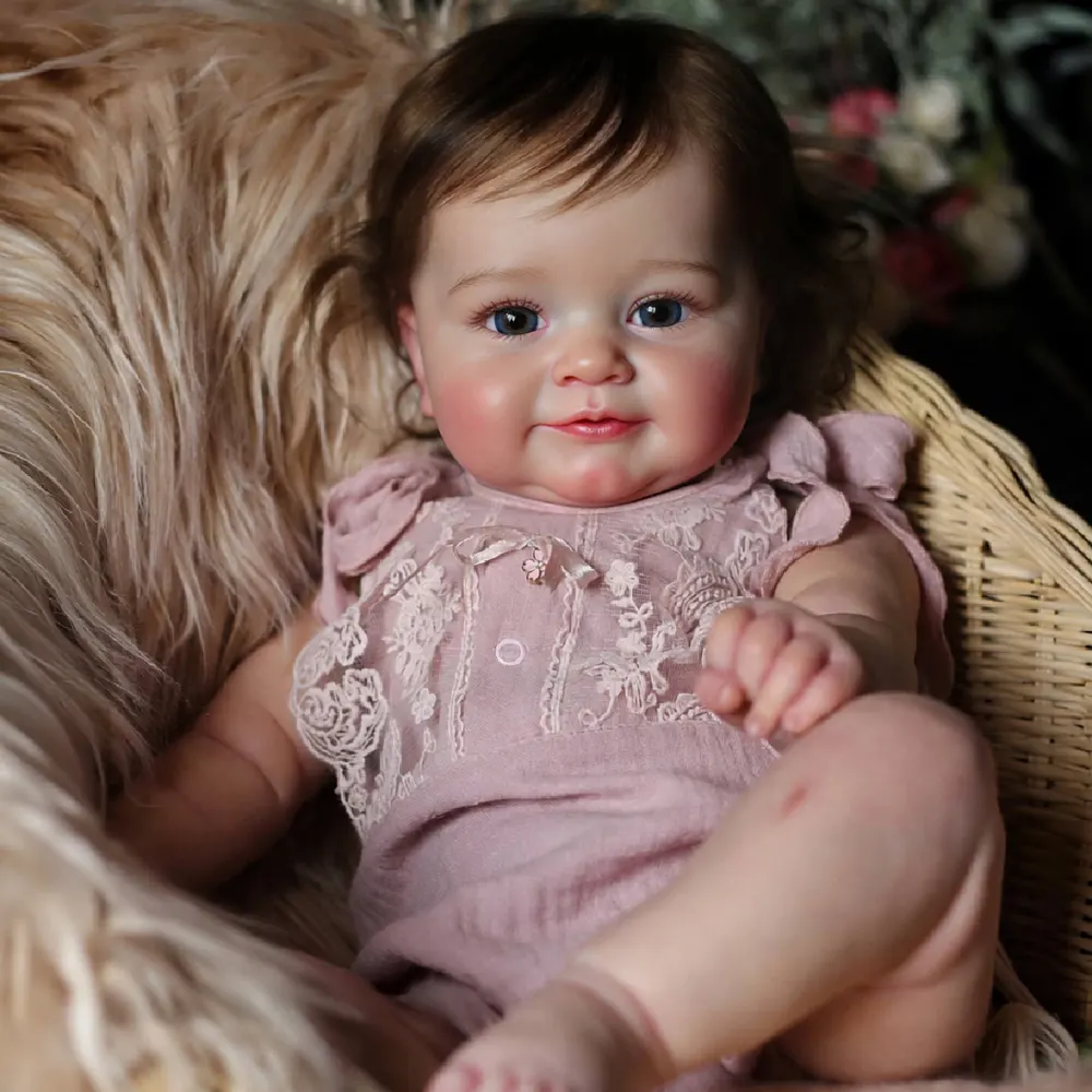 Interactive Reborn Baby Doll Girl 20" Lifelike, Blinking & Breathing, Ismeria, photograph 2