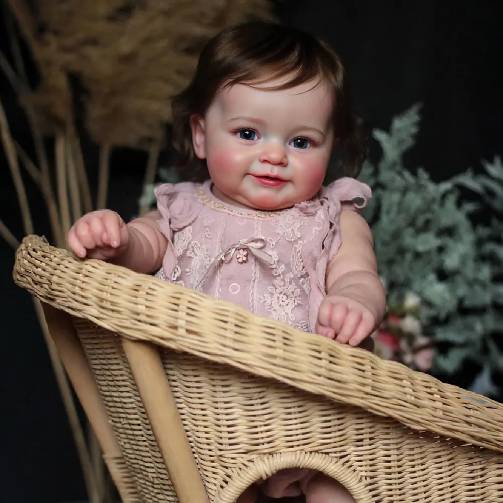 Interactive Reborn Baby Doll Girl 20" Lifelike, Blinking & Breathing, Ismeria, photograph 3