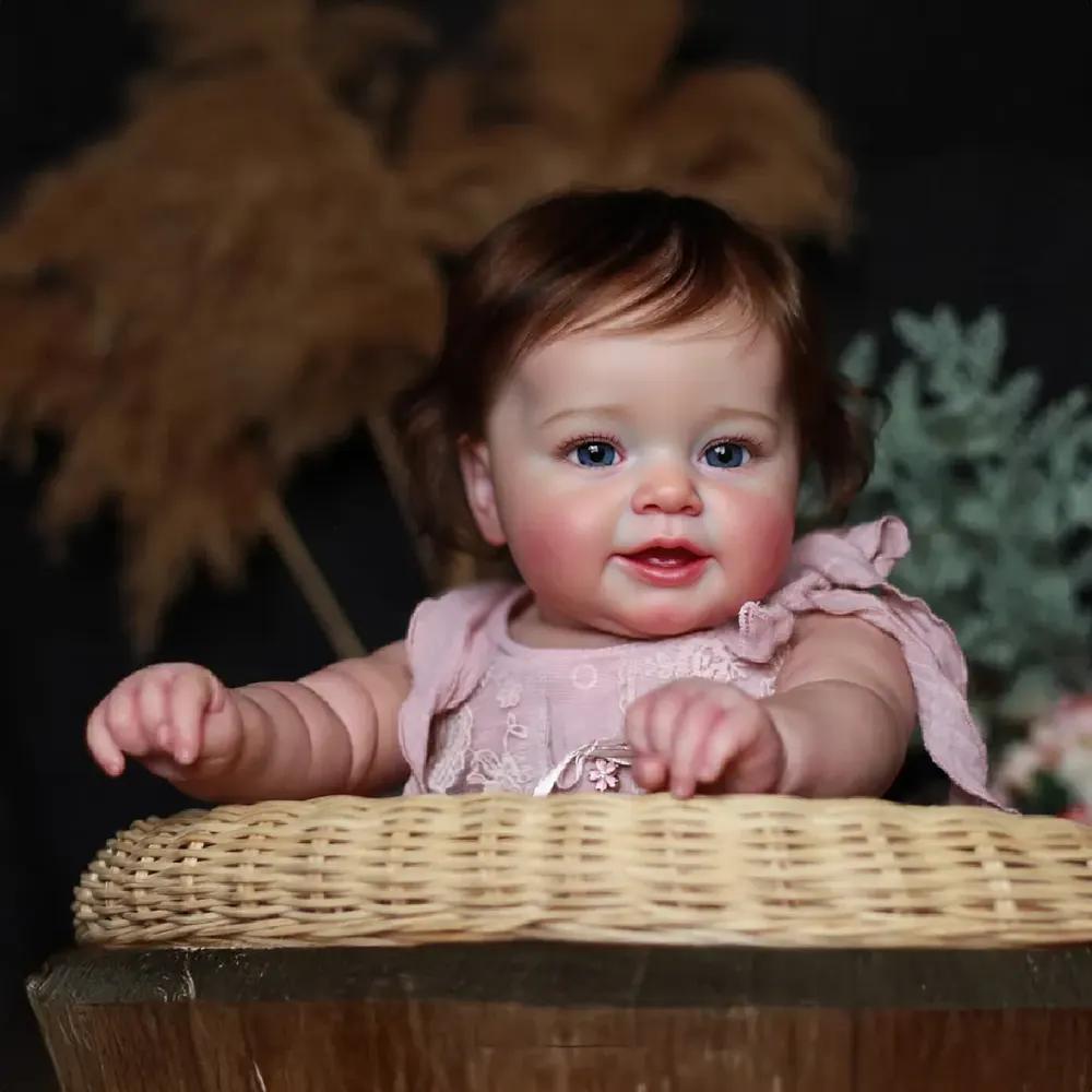Interactive Reborn Baby Doll Girl 20" Lifelike, Blinking & Breathing, Ismeria, photograph 4
