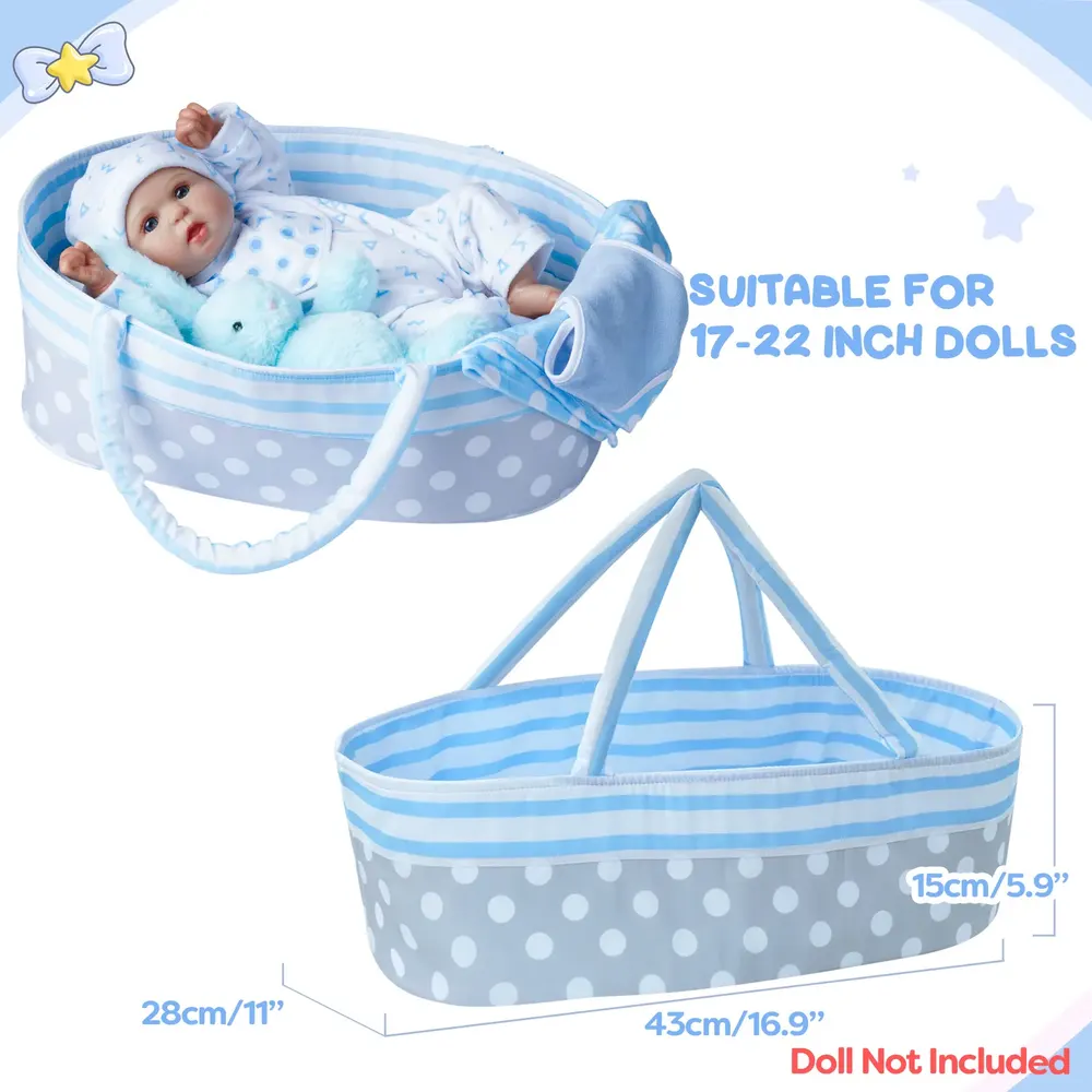 17"-22" [It's a Boy!] Adoption Reborn Baby Clothes Essentials-8pcs Gift Set, photograph 4