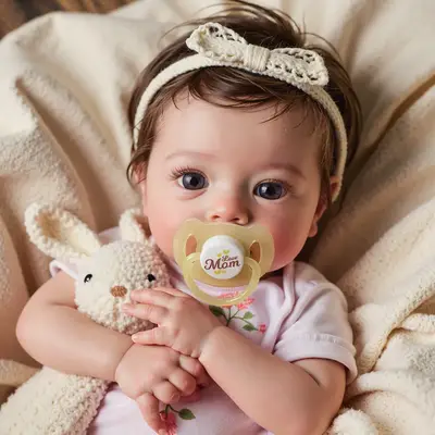 18" Real Lifelike Cute Blue Eyes Reborn Newborn Doll Named Yediar