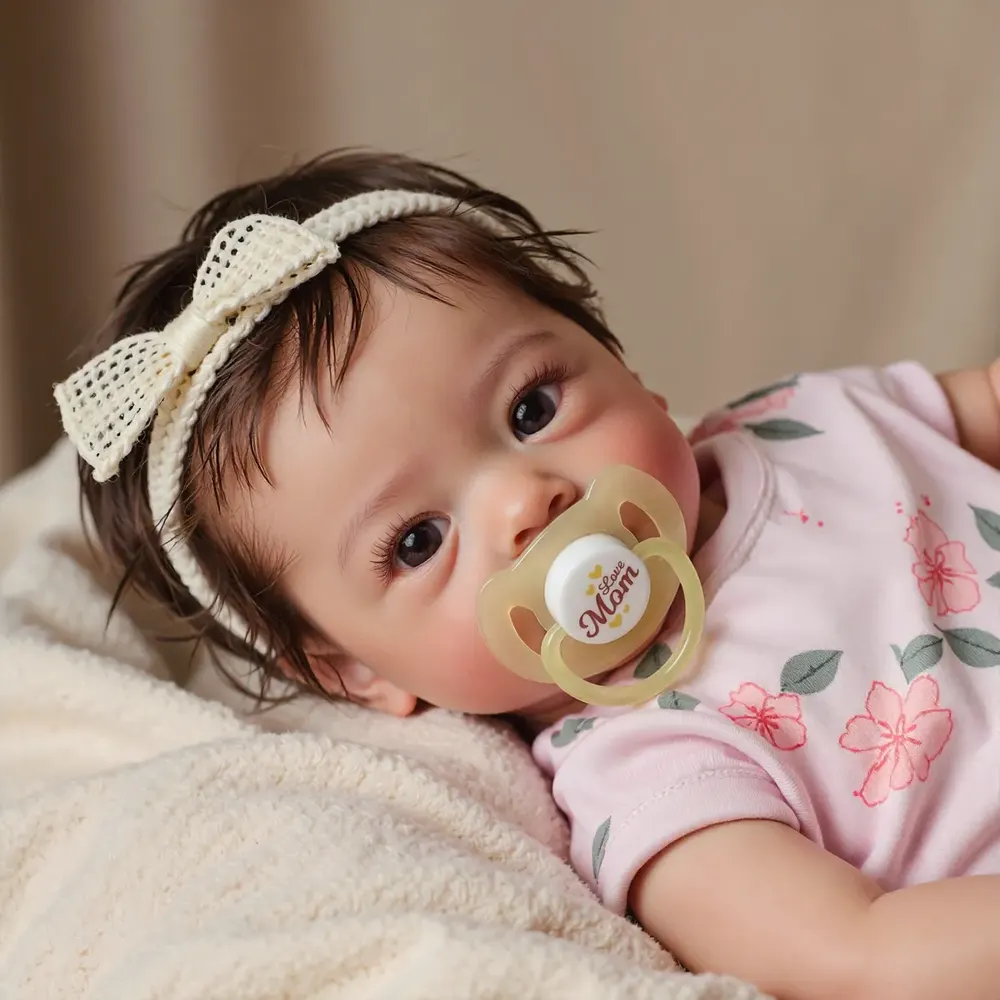 18" Real Lifelike Cute Blue Eyes Reborn Newborn Doll Named Yediar, photograph 5