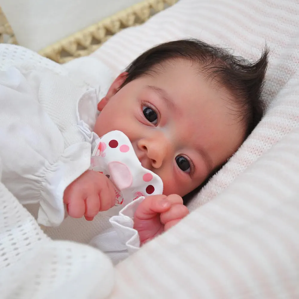 18" Reborn Baby Girl Doll with Lifelike Heartbeat and Breath, photograph 3