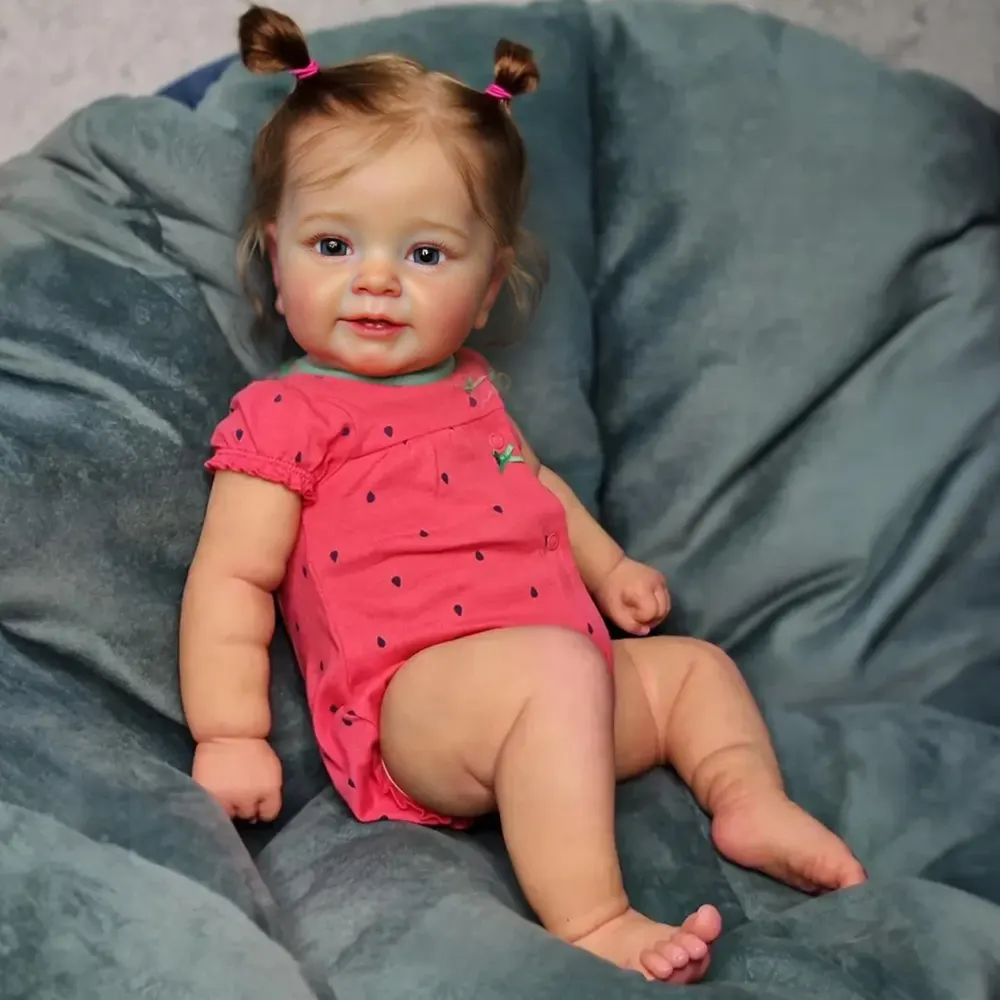 20" Awake Reborn Baby Doll Realistic Reborn Baby Toddlers Girl Cigera