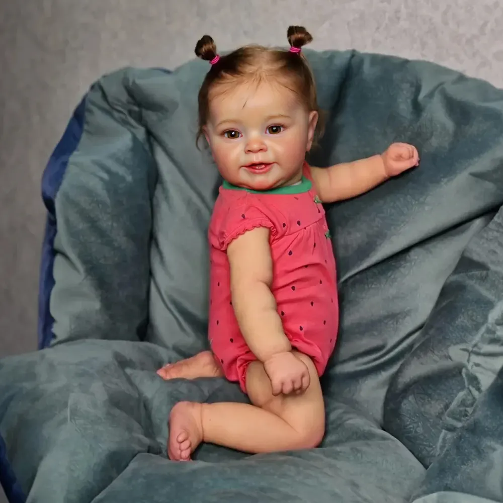 20" Awake Reborn Baby Doll Realistic Reborn Baby Toddlers Girl Cigera, photograph 4