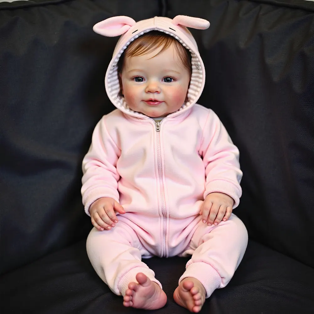 20" Handmade Reborn Baby Eyes Opened Doll Girl Katen with Delicate Reborn GIft