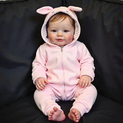 20" Handmade Reborn Baby Eyes Opened Doll Girl Katen with Delicate Reborn GIft