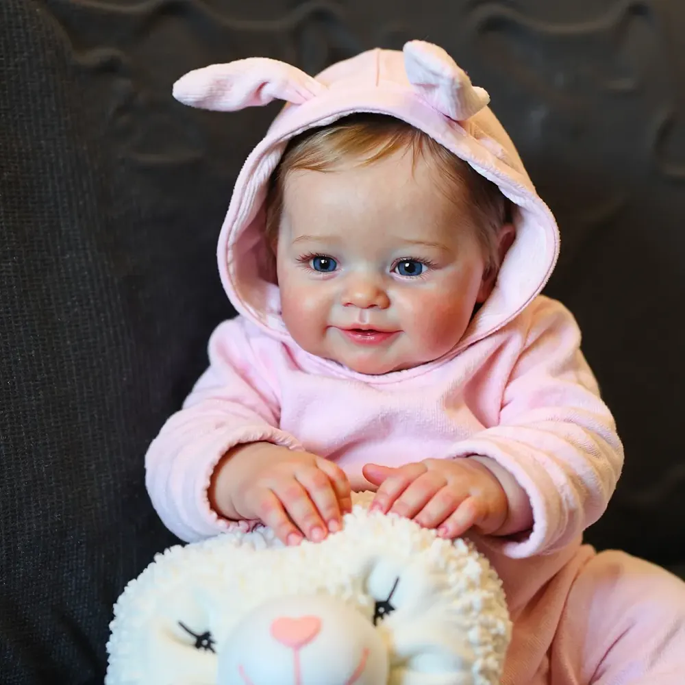 20" Handmade Reborn Baby Eyes Opened Doll Girl Katen with Delicate Reborn GIft, photograph 2