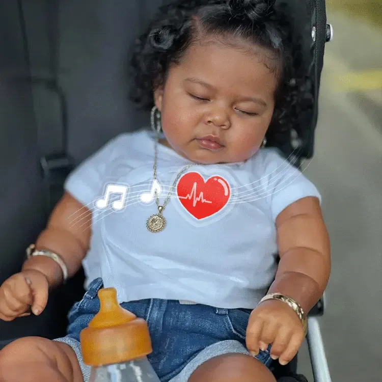 20" Lifelike African American Handmade Sleeping Reborn Girl Doll Named Vttina, photograph 4
