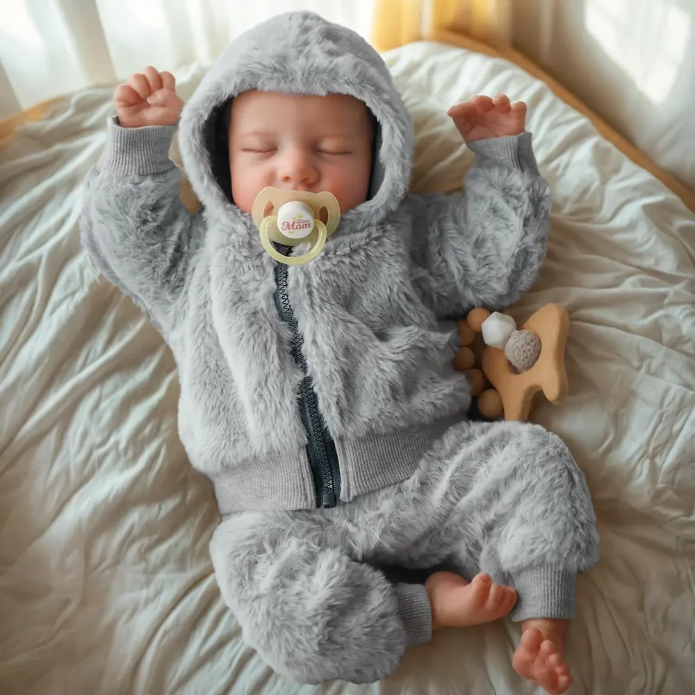 20" Realistic Reborn Baby Cute Boy Doll That Look Real Tametin with Heartbeat, photograph 3