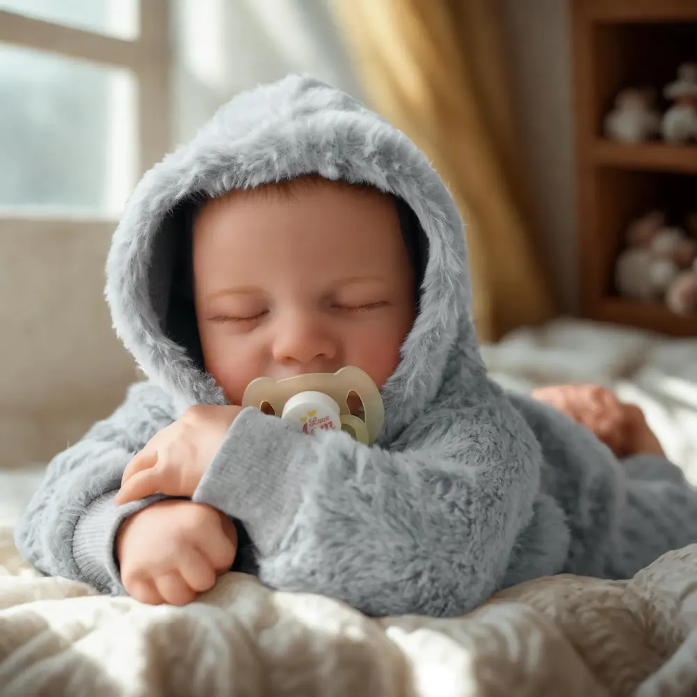 20" Realistic Reborn Baby Cute Boy Doll That Look Real Tametin with Heartbeat, photograph 5