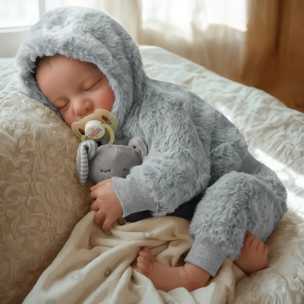 20" Realistic Reborn Baby Cute Boy Doll That Look Real Tametin with Heartbeat, photograph 6