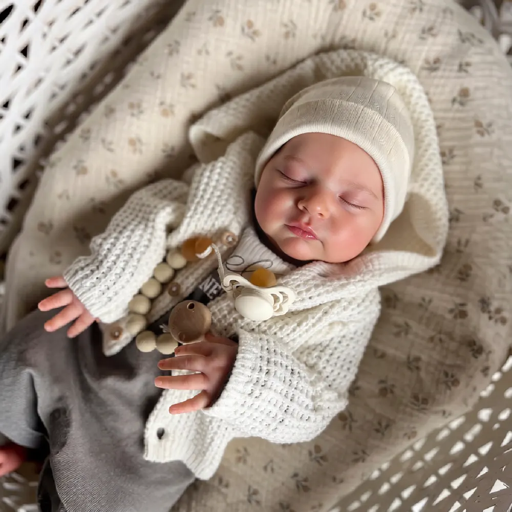 20" Reborn Doll with Soft and Weighted Cloth Body Could Sit