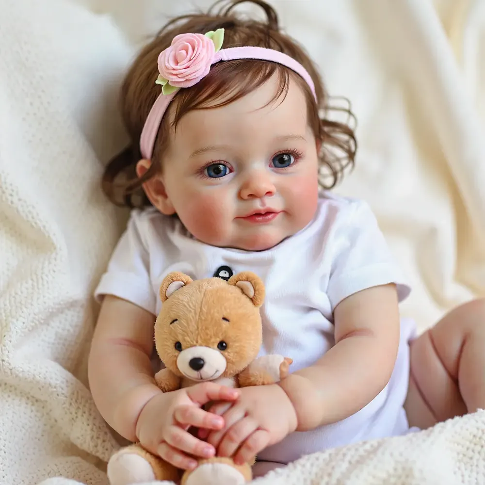 20" Reborn Toddler Realistic Baby Doll Girl Kikail with Chubby Lifelike Face, photograph 3