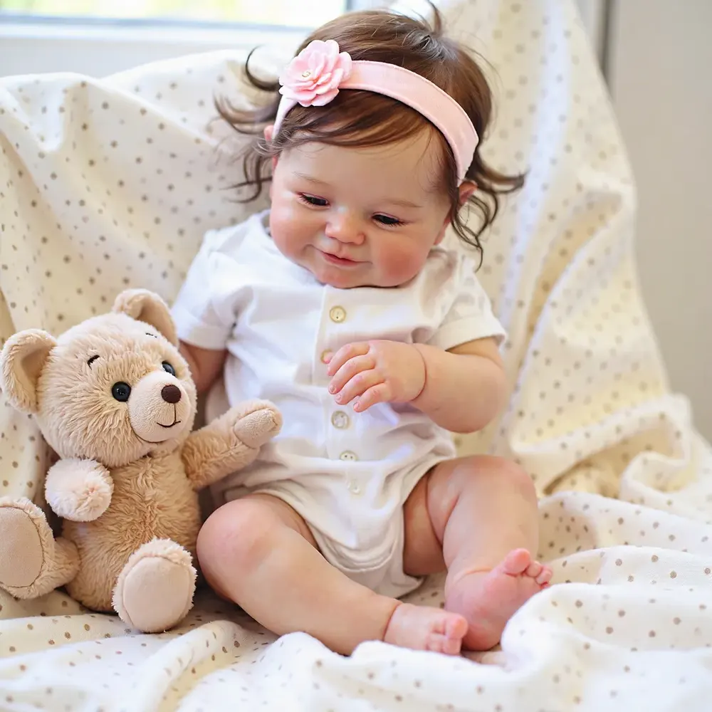 20" Reborn Toddler Realistic Baby Doll Girl Kikail with Chubby Lifelike Face, photograph 6
