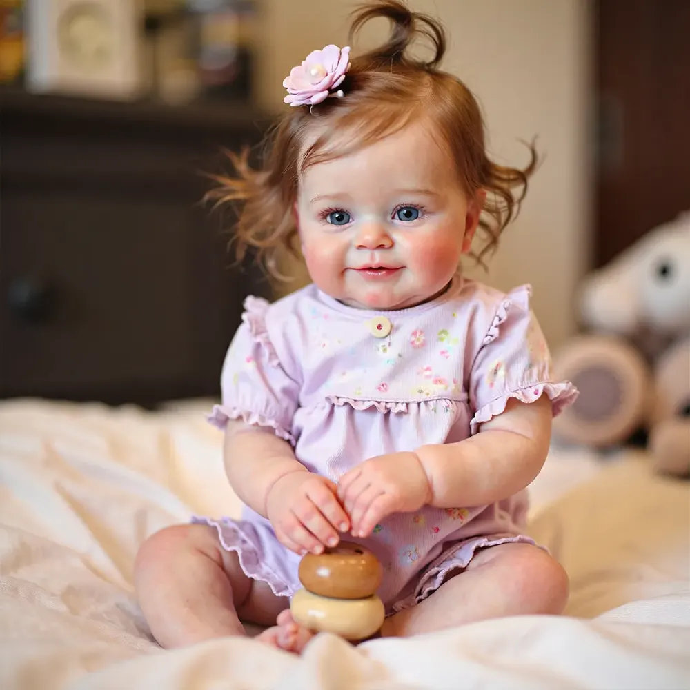 20" Reborn Toddler Realistic Baby Doll Girl Nalon with Chubby Lifelike Face, photograph 2