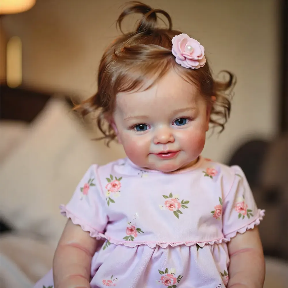 20" Reborn Toddler Realistic Baby Doll Girl Nalon with Chubby Lifelike Face, photograph 3