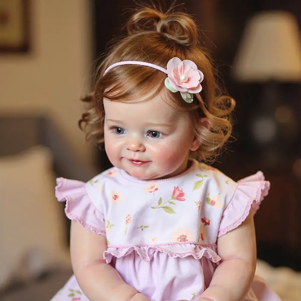 20" Reborn Toddler Realistic Baby Doll Girl Nalon with Chubby Lifelike Face, photograph 4