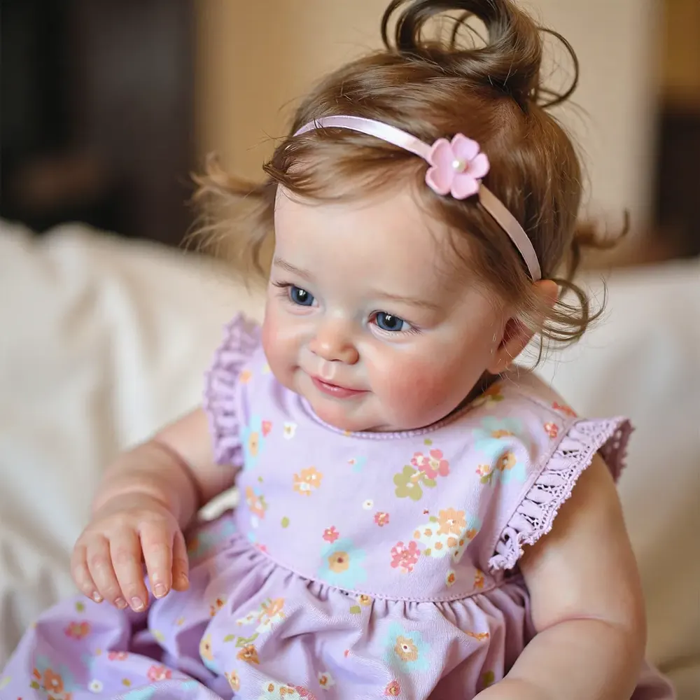 20" Reborn Toddler Realistic Baby Doll Girl Nalon with Chubby Lifelike Face, photograph 6