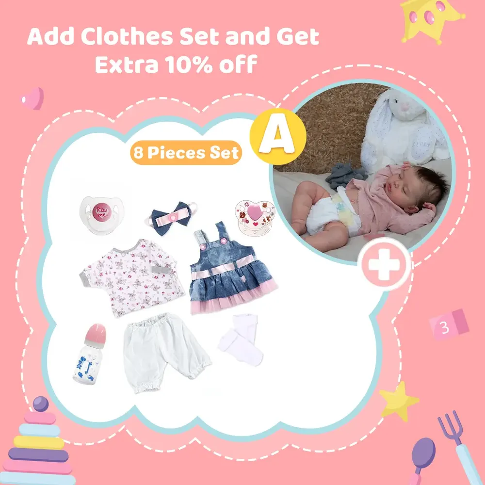 Heartbeat & Sound 20" Realistic Sleeping Reborn Baby Dolls Girl Alma Best Gift Ideas, photograph 6