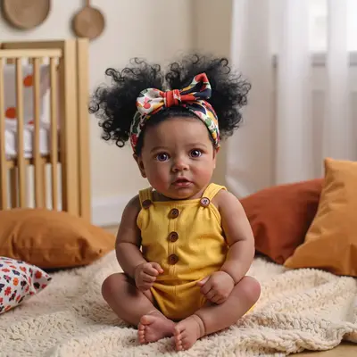 20" African American Reborn Black Baby Doll Girl Morinsa Toy