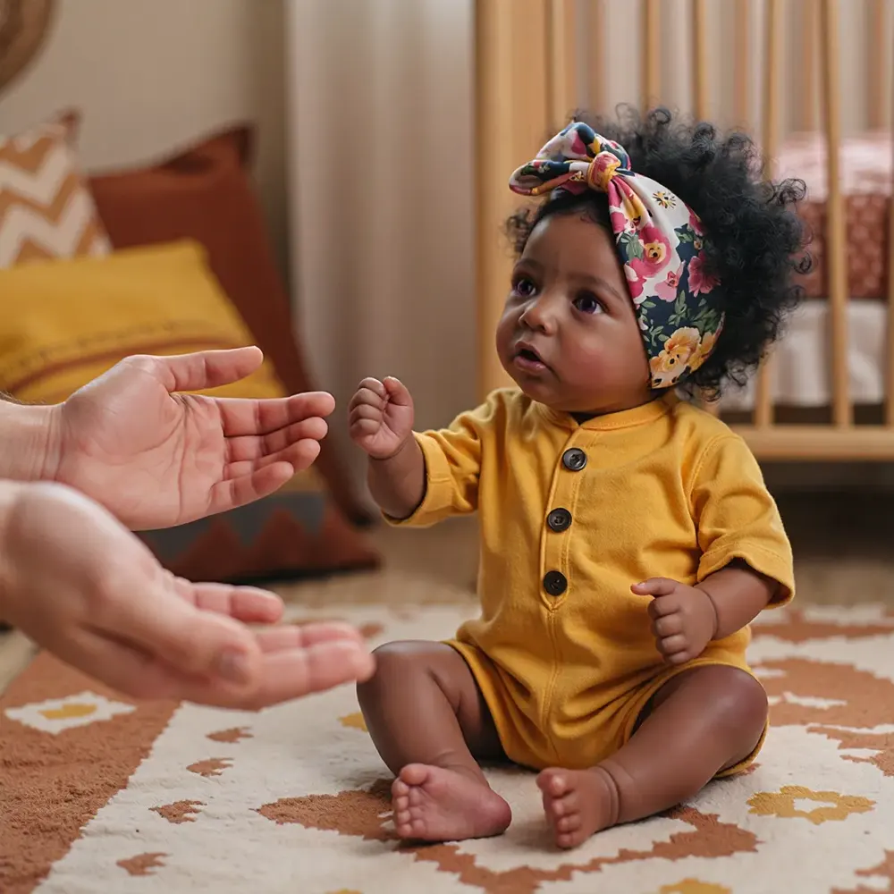 20" African American Reborn Black Baby Doll Girl Morinsa Toy, photograph 5