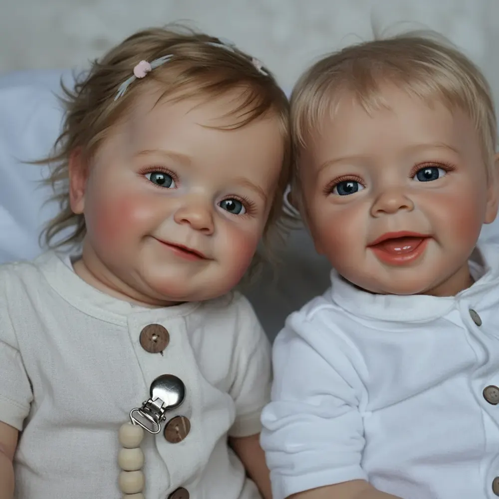 20" Lifelike Handmade Huggable Opened Eyes Reborn Toddler Baby Doll That Look Real, photograph 3