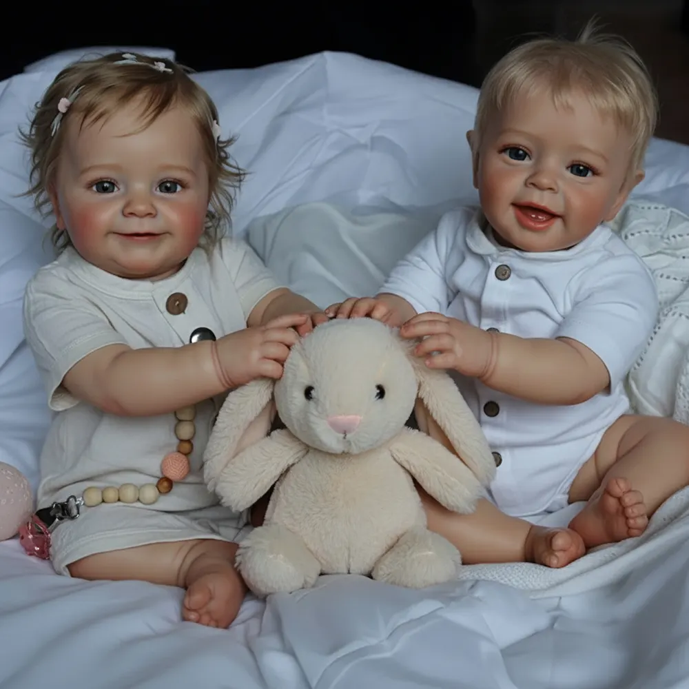 20" Lifelike Handmade Huggable Opened Eyes Reborn Toddler Baby Doll That Look Real, photograph 4
