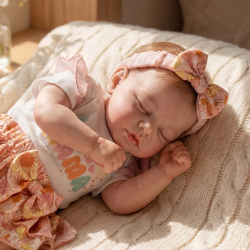 12"/16" Full Body Silicone Reborn Baby Boy or Girl Named Callen with Closed Eyes, photograph 2
