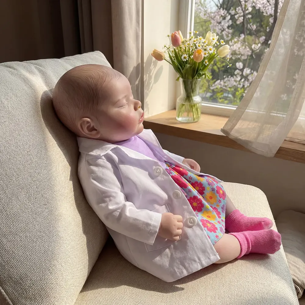 12" & 16" Realistic Soft Newborn Named Ottilie—Full Silicone Reborn Baby Doll, photograph 3