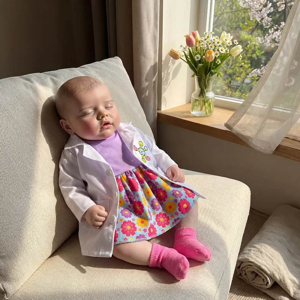 12" & 16" Realistic Soft Newborn Named Ottilie—Full Silicone Reborn Baby Doll, photograph 6