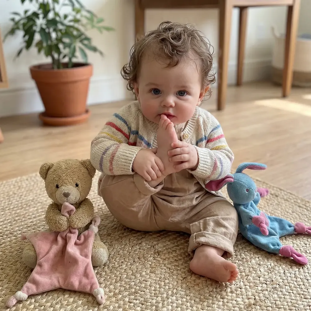 Newborn Baby Girl with Real Baby Looking, 12"/16"/20" Full Silicone Reborn Dolls, photograph 4